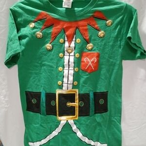 Christmas t-shirt green size medium